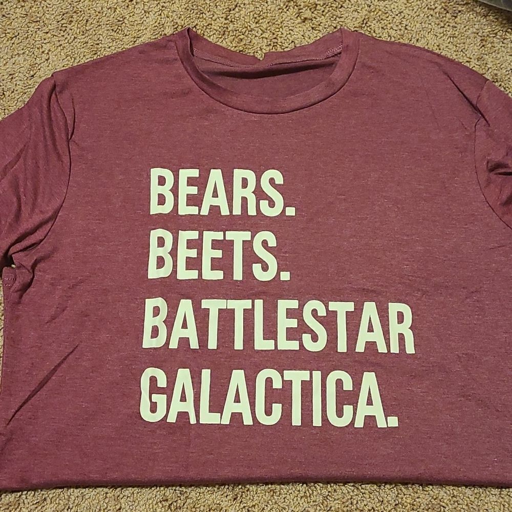 "BEAR. BEETS. BATTLESTAR. GALACTICA" shirt